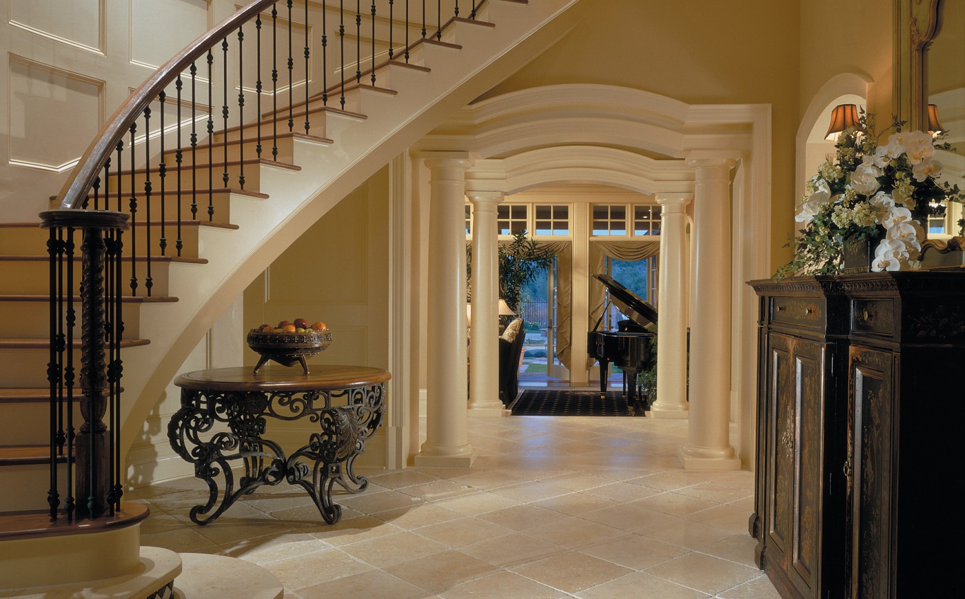 Bayfair Tampa Custom Home Staircase Foyer